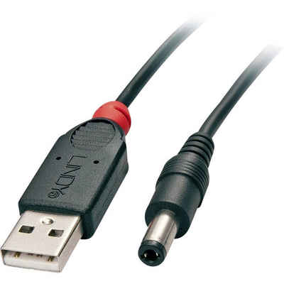 Lindy »Adapterkabel USB A St - DC 5.5/2.1mm St« USB-Kabel, USB-Stromkabel