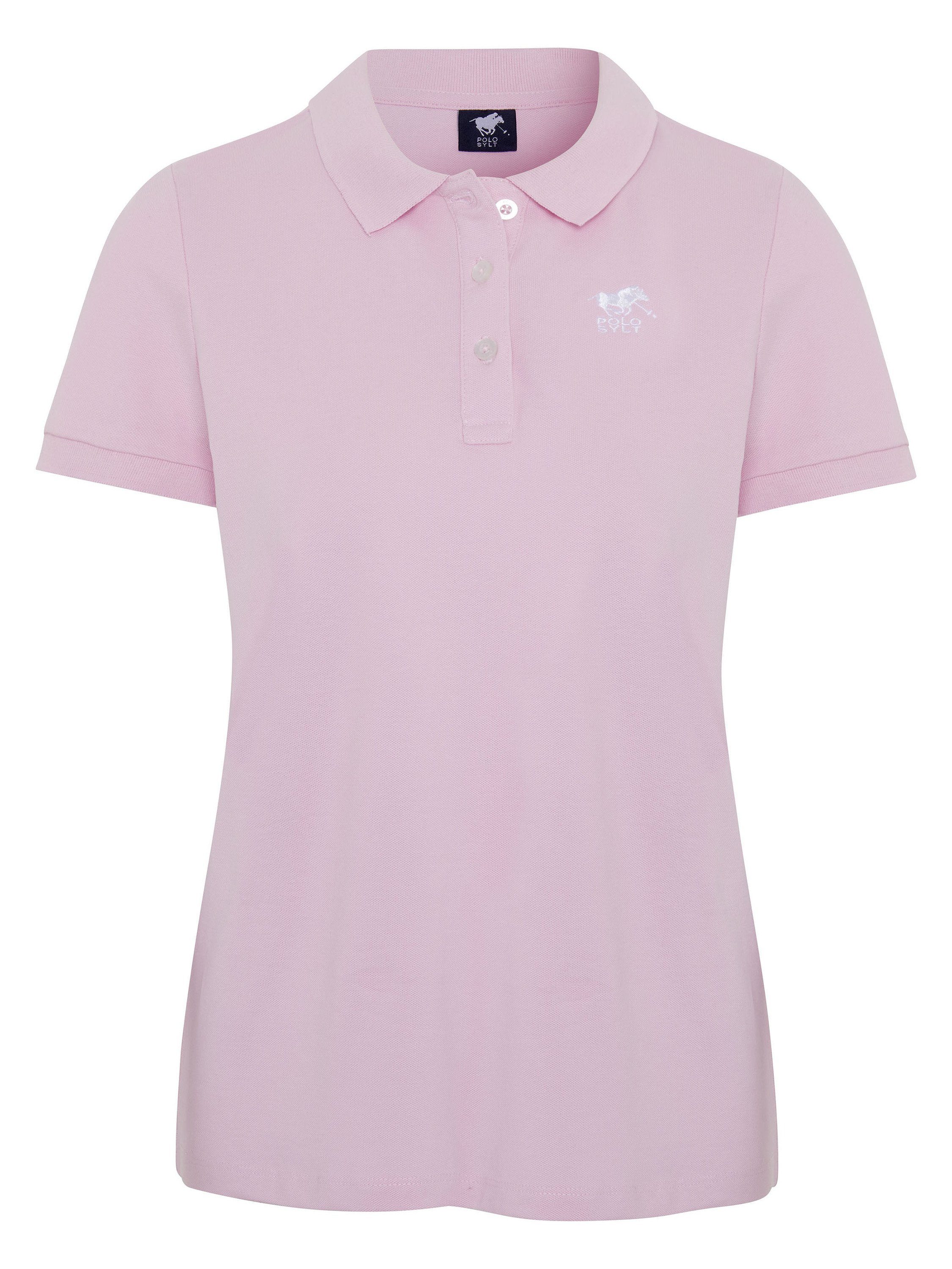 Polo Sylt Poloshirt mit Label-Stickerei Pink Lady