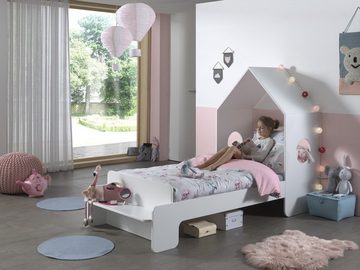 möbelando Kinderbett CASAMI, aus MDF in Weiß. Abmessungen (BxHxT) 229,5x147,6x93,6 cm