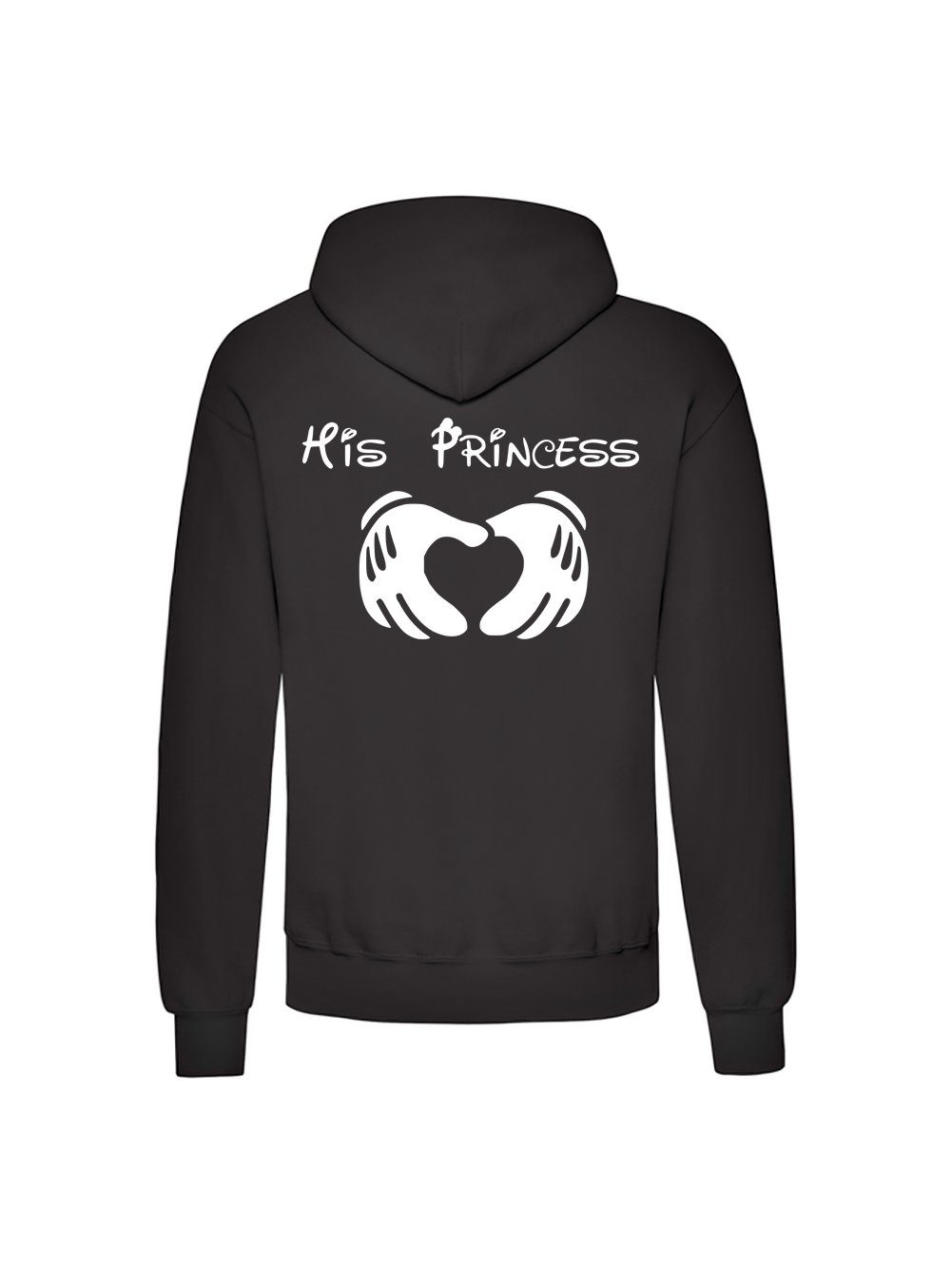 Couples Shop Kapuzenpullover Her Prince & His Princess Partner Hoodie Pullover mit modischem Print