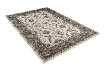 Orientteppich Oriente Teppich - Traditioneller Teppich Orient Creme Grau, Mazovia, 60 x 100 cm, Geeignet für Fußbodenheizung, Pflegeleicht, Wohnzimmerteppich