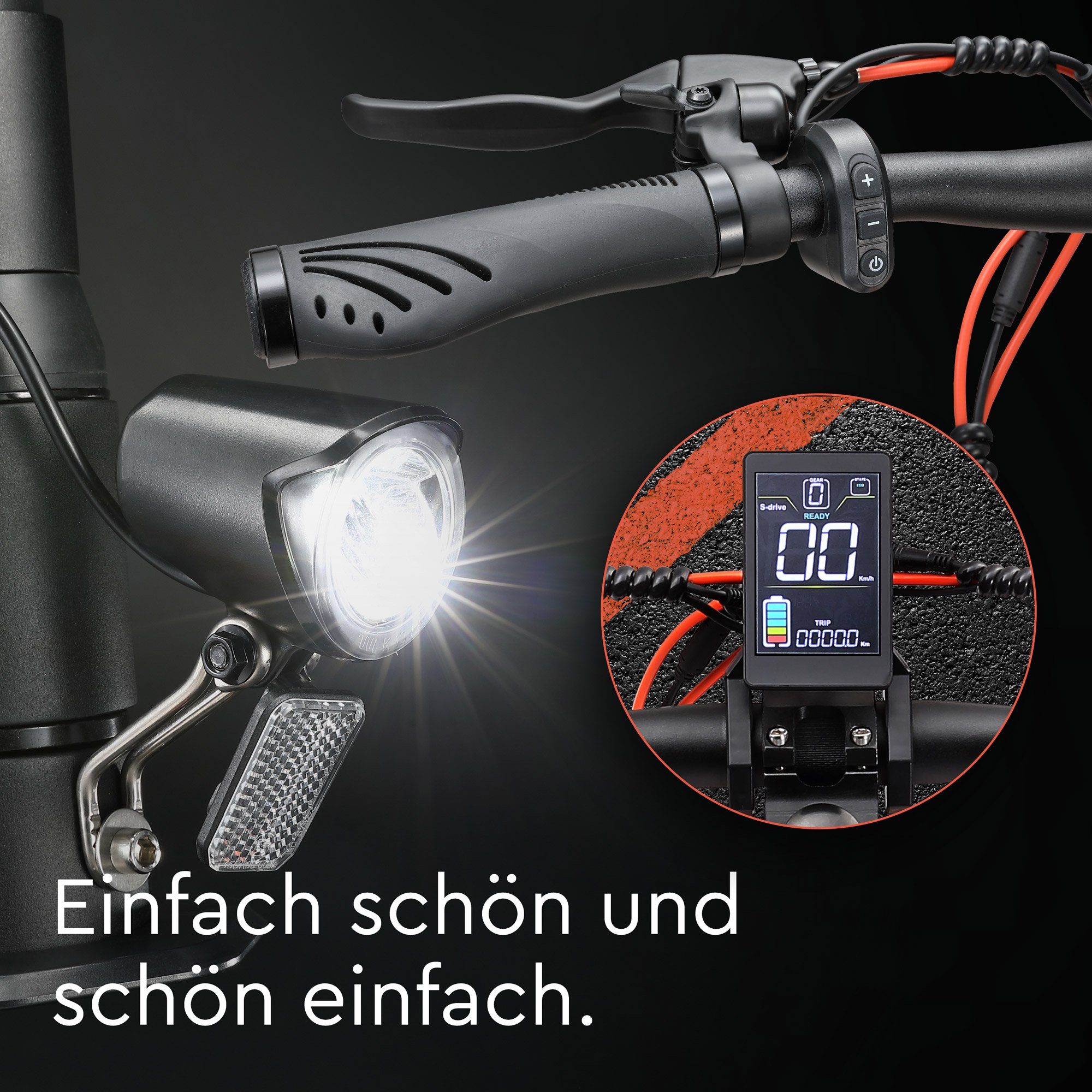 JOYOR E-Scooter S5 ABE mit Straßenzulassung 10 Zoll 624Wh 150 kg Offroad Elektroroller, 20 km/h, 500W, hohe Reichweite, vollgefedert, 150 kg Belastung – Bild 5 von 5