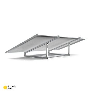 smartEC Universal Balkonhaken 2er Set Solarmodul-Halterung, (Neigungswinkel 20–35° Flexible Ausrichtung Einfache Montage)