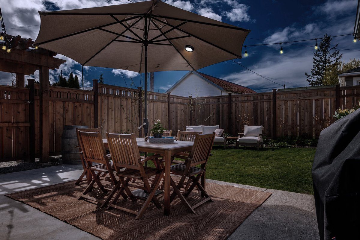 Luxform Gartenleuchte Luxform Umbrella Light Camden, LED fest integriert, Warmweiß, LED-Gartenleuchte, Solarenergie, inkl. Fernbedienung, Timerfunktion