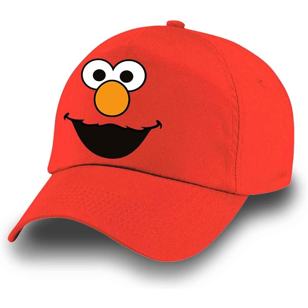 Karactermania Fitted Cap Sesamstraße Elmo Face Kinder-Cap Rot mit verstellbarem Klettverschluss Sesamstraße Elmo Design