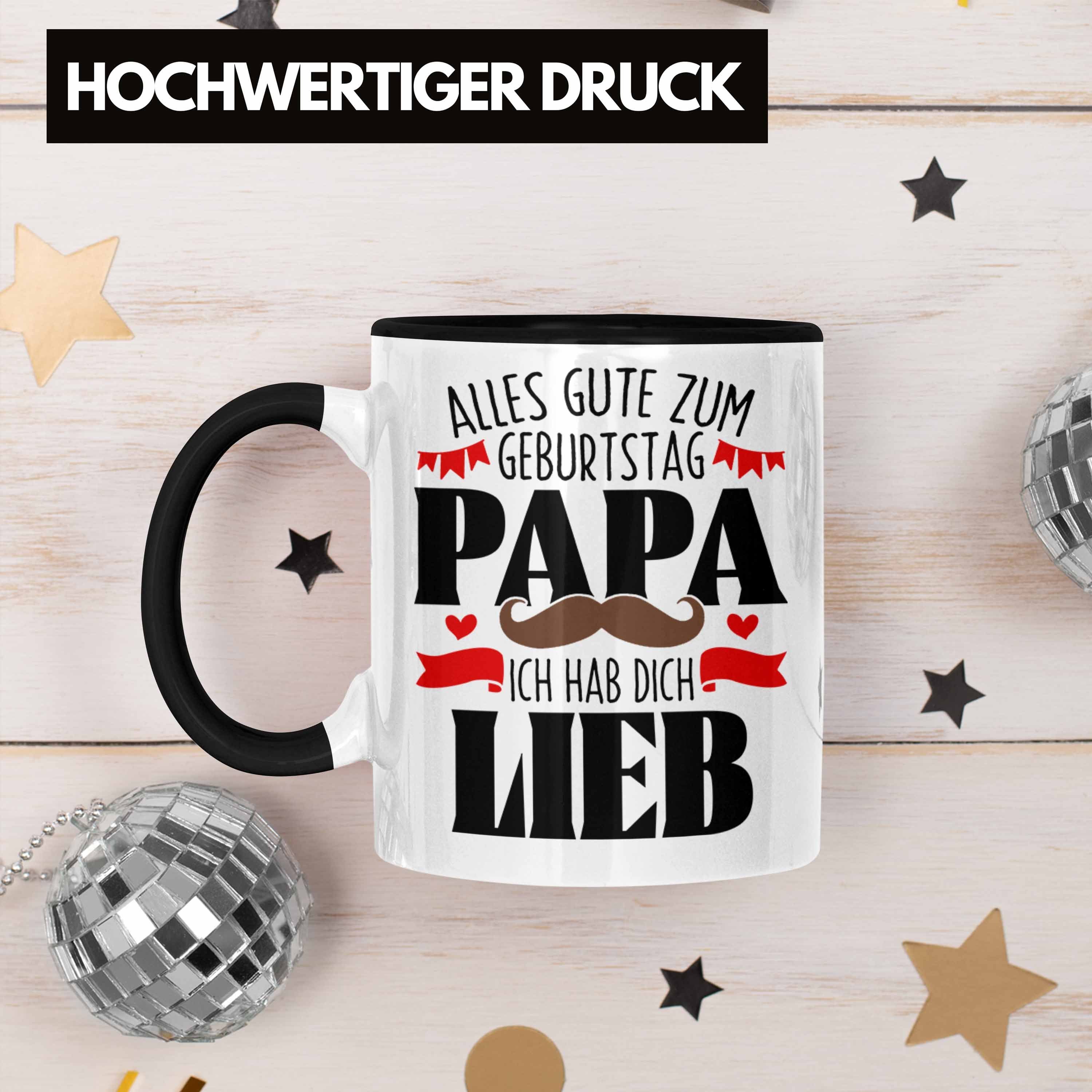 Ge - Tasse Papa Dich Schwarz Vater Trendation Geburtstag Trendation Geschenk Lieb Hab Tasse Ich