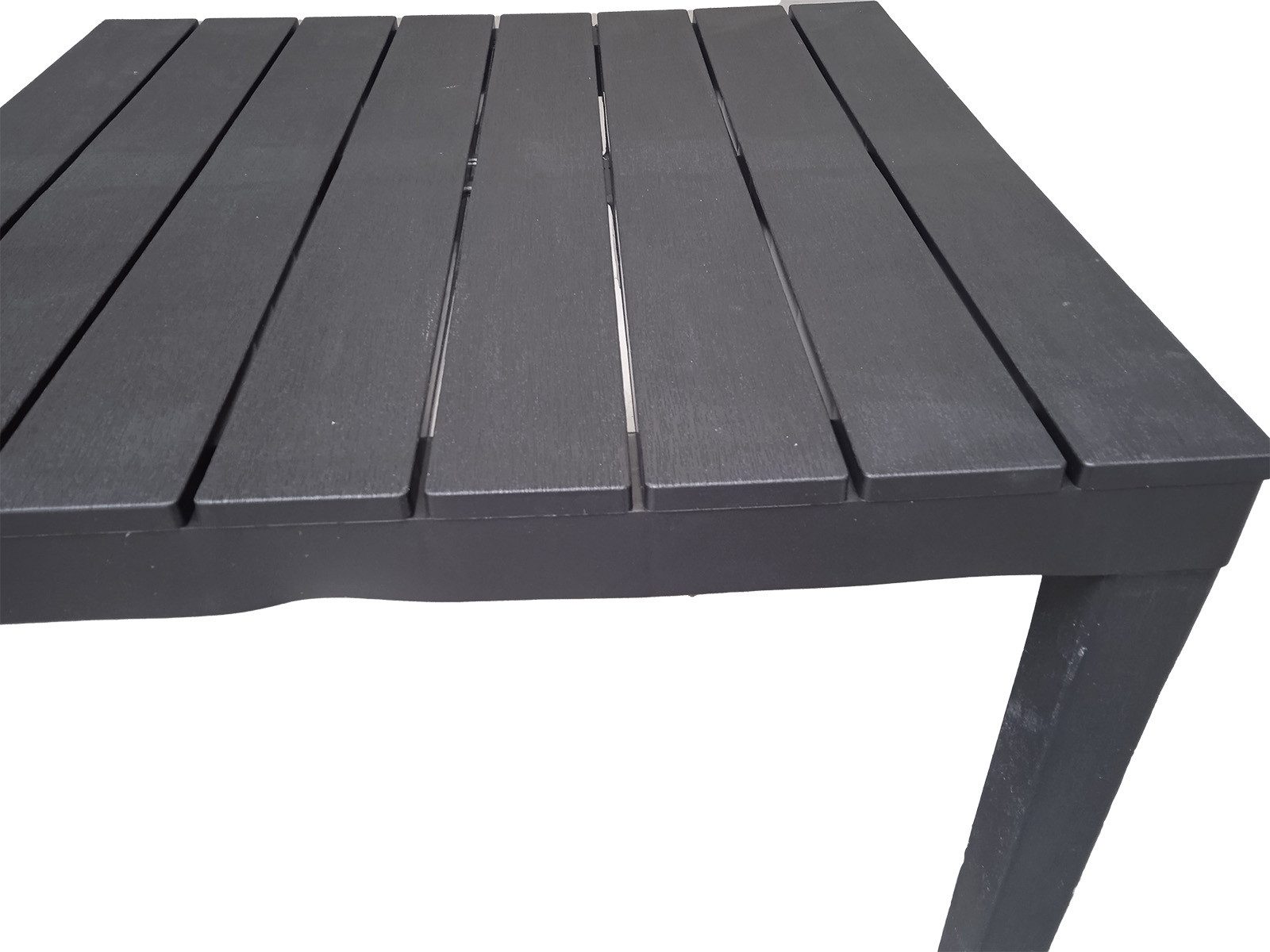 Progarden Sitzgruppe Gartenmöbel Kunststoff Anthrazit 5 Tlg. Set, (Set, 5-tlg., Tisch + 4 Klappstühle), UV-Beständig, Robust, Wetterfest, Made in Italy, Hochwertig