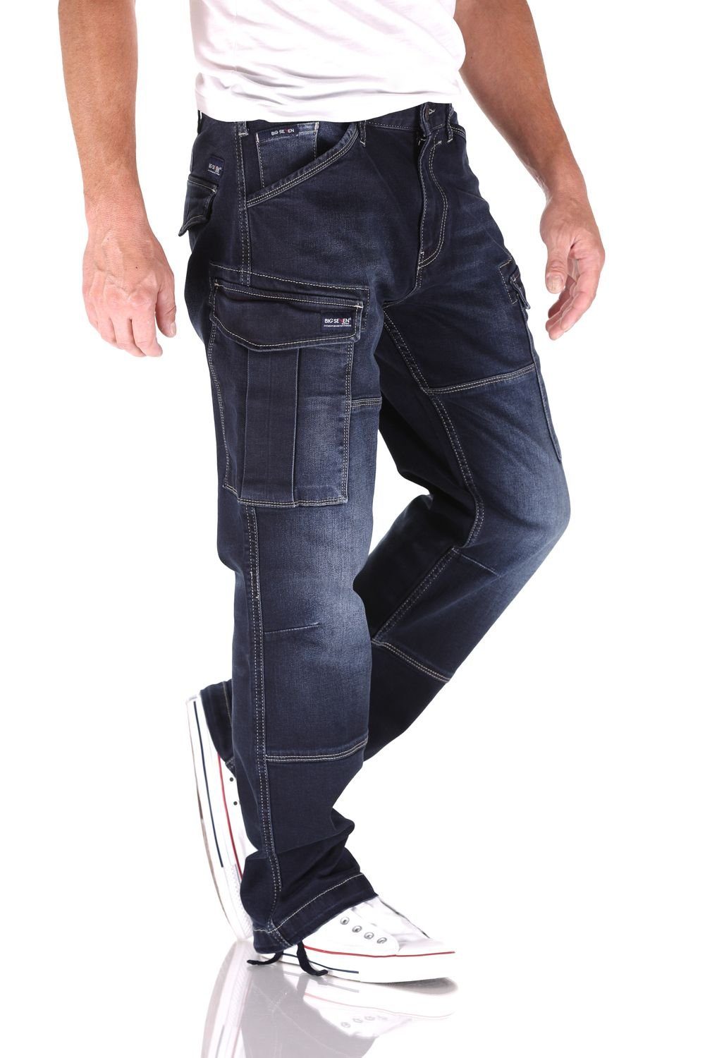 Big Herren Cargo SLC Seven Brian Big Cargojeans Fit Seven Comfort Jeans