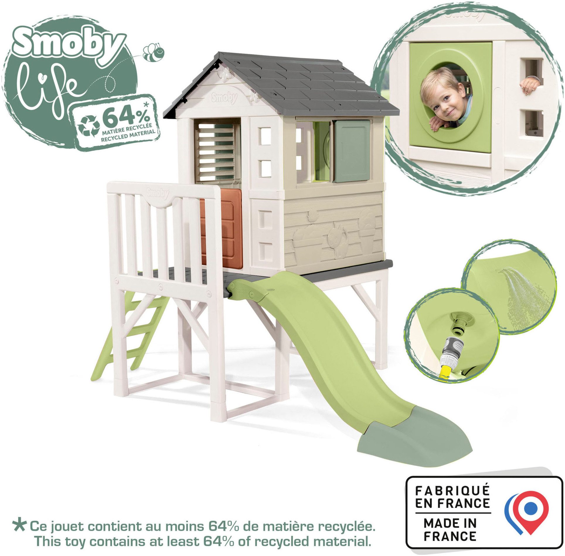 Smoby Spielhaus Smoby Life Stelzen, Made in Europe