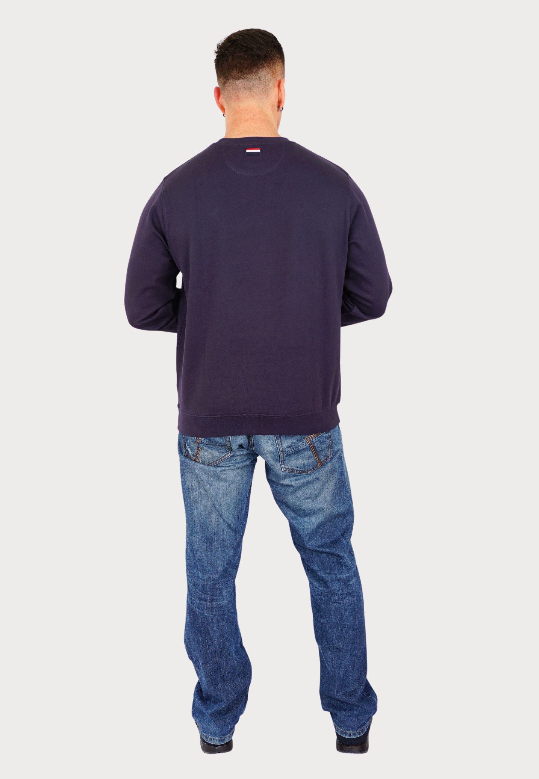 U.S. Polo Assn. Strickpullover Sweatshirt R-Neck Pullover (1-tlg)