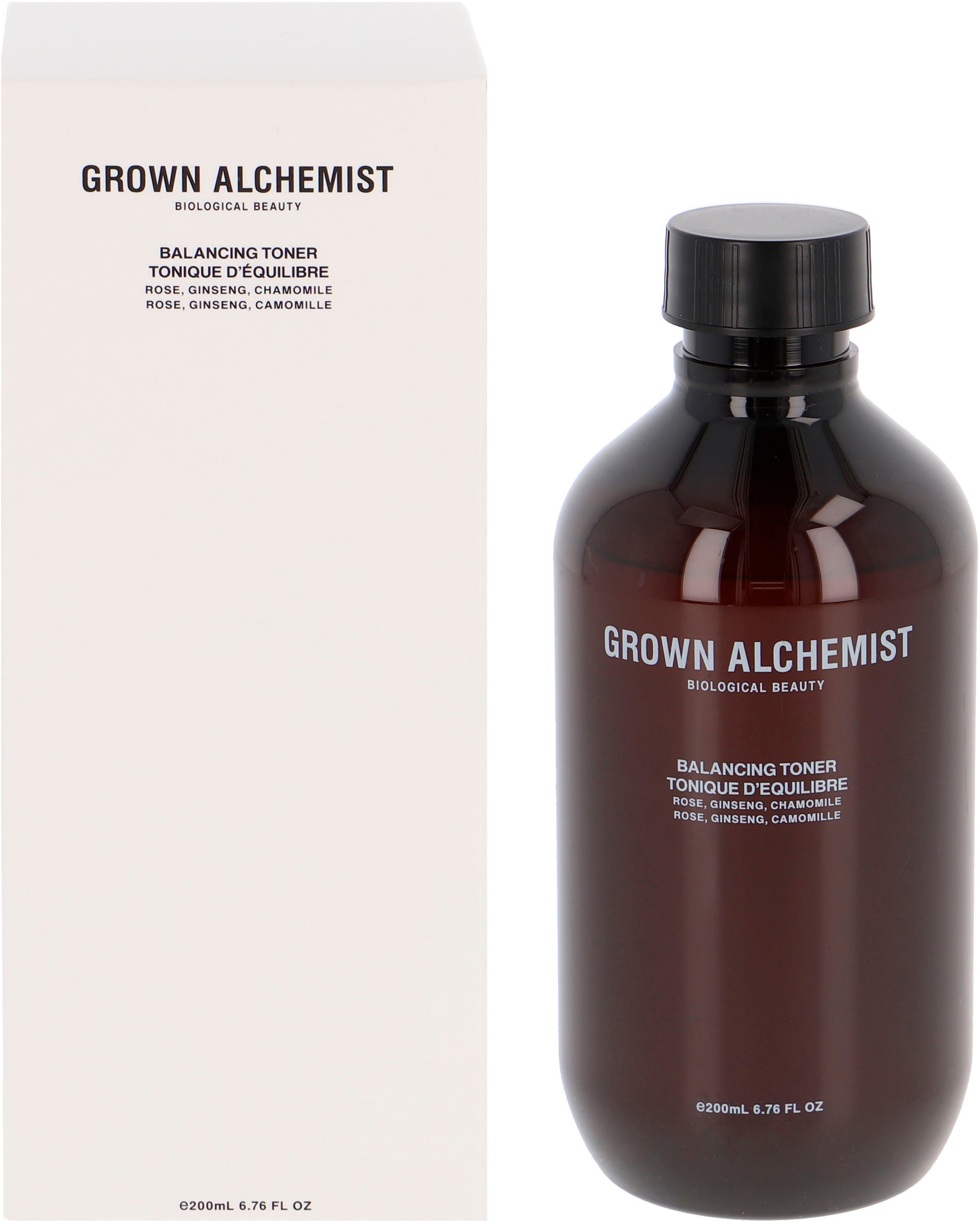 GROWN ALCHEMIST Gesichtswasser Toner, Balancing Chamomile Rose, Ginseng