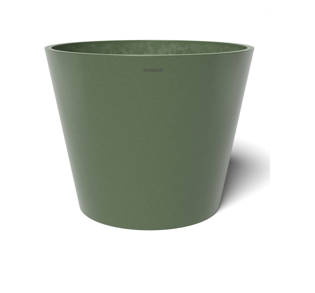 Valo Blumentopf POTS&MORE Pflanztopf Conico 40, ø 40,8 cm runde Form Olivgrün Höhe