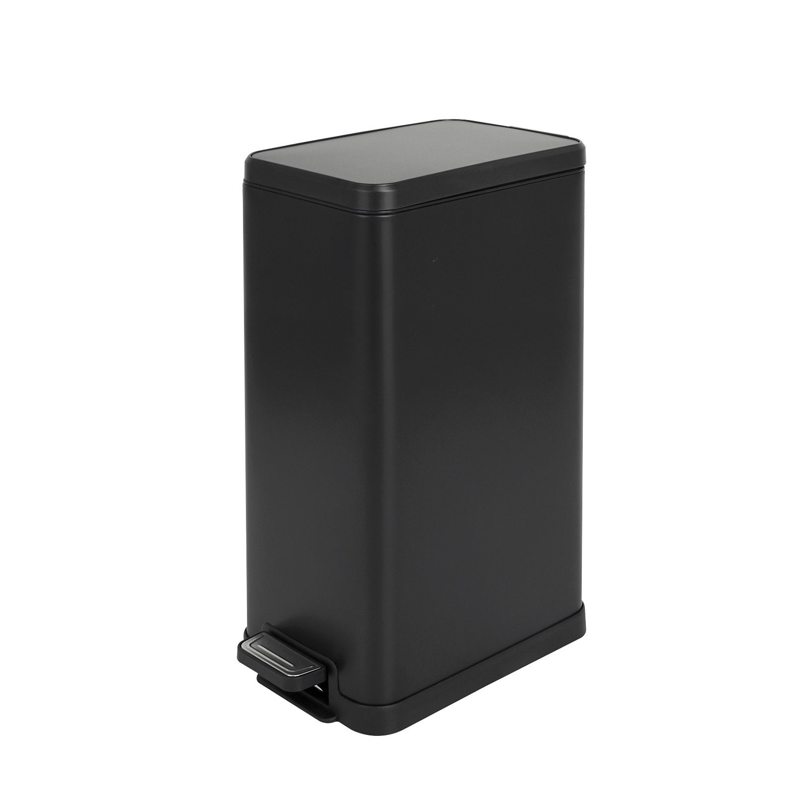 SVITA Mülleimer STM18, Treteimer, 18L, Inneneimer, Pulverbeschichteter Stahl, Schwarz