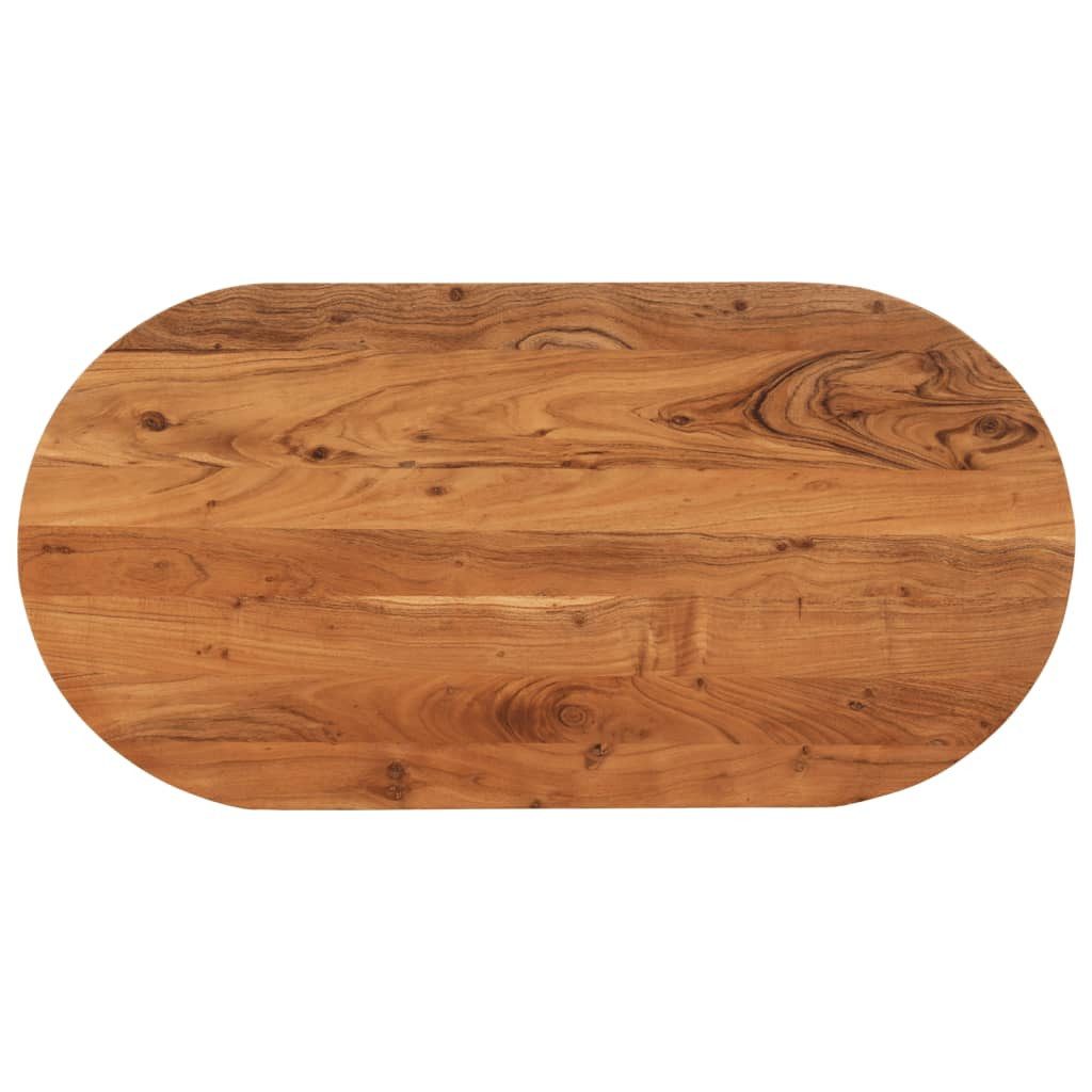 vidaXL Tischplatte Tischplatte 100x50x3,8 cm Oval Massivholz (1 St)