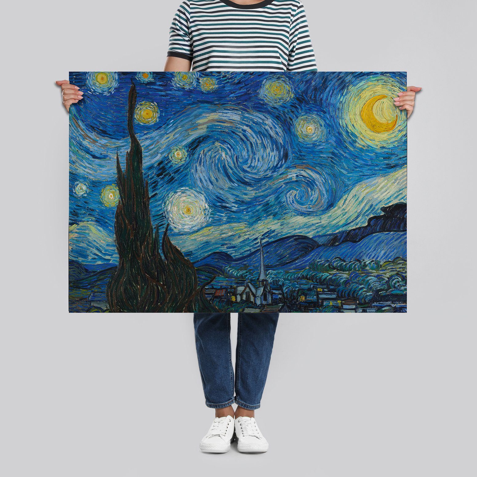Close Up Poster Starry Night Poster Vincent Van Gogh 91,5 x 61 cm – Bild 4 von 5