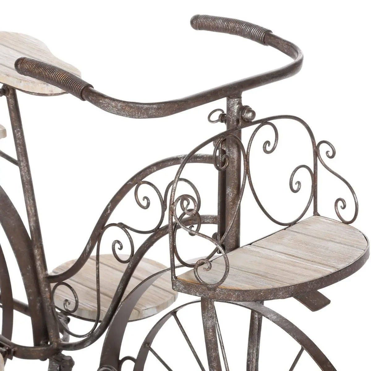 Atmosphera Créateur d'intérieur Blumenständer Blumenständer aus Metall FAHRRAD, 59 cm