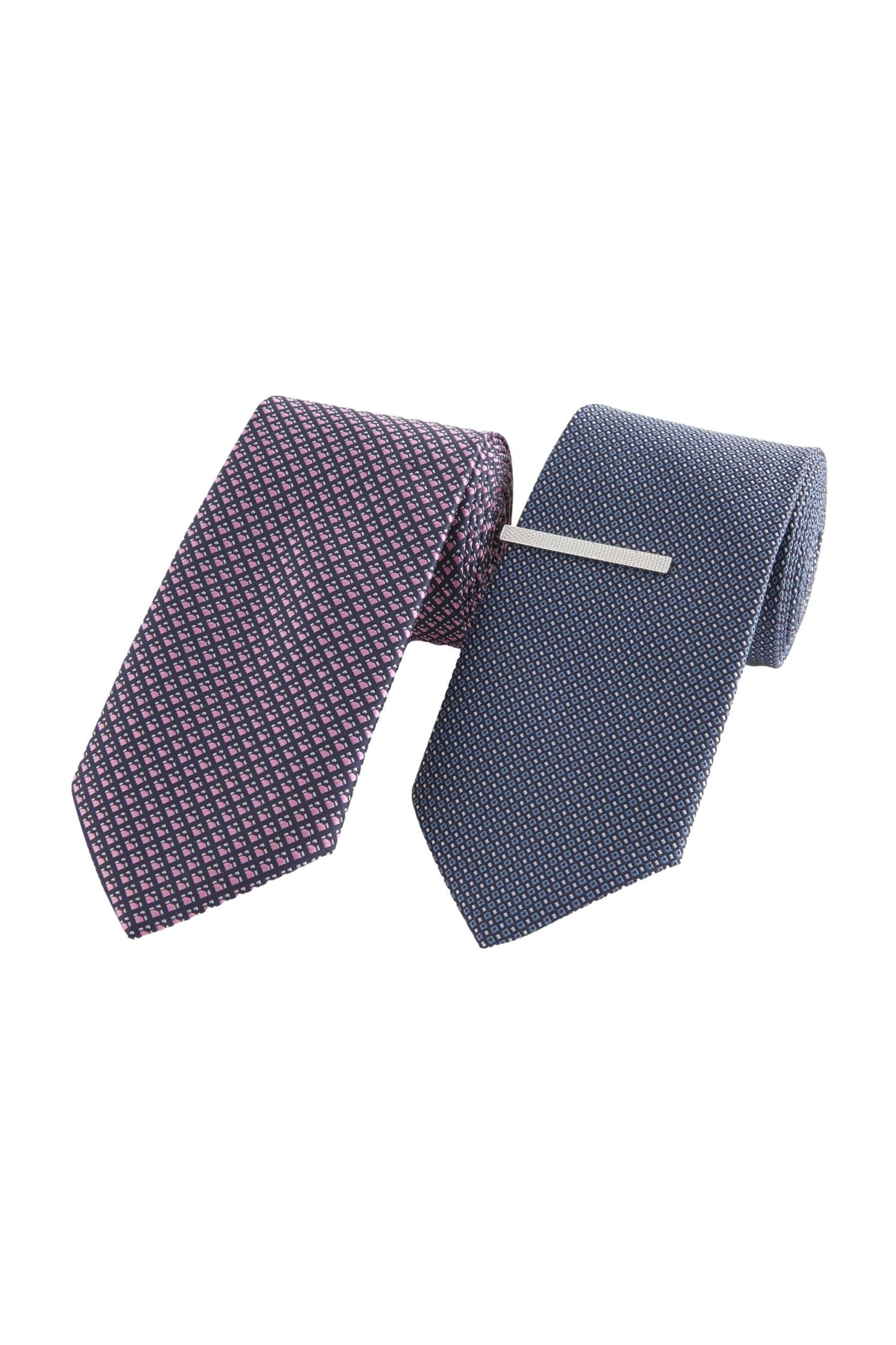 Next Krawatte Krawatten und Krawattenclips, 2er-Pack günstig online kaufen