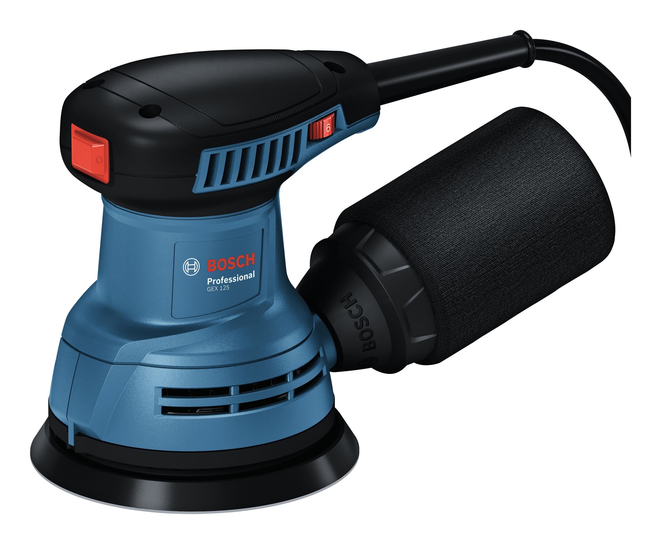 BOSCH Exzenterschleifer GEX 125, max. 12000 U/min, 24000 U/min, Im Karton