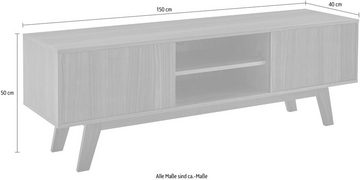 Guido Maria Kretschmer Home&Living TV-Board Orlando, Breite 150 cm, Holzfurnier, Push-to-open-Funktion