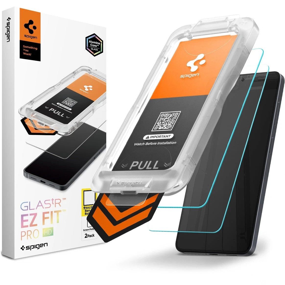 Spigen Displayschutzglas 2x Panzerfolie für Samsung Galaxy s26 Panzerglas Schutzglas für Samsung Galaxy s26, 2x Displayschutz-Set, 2 Stück, Tempered Glass, Anti-Fingerabdruck, Case Friendly, Hartglas