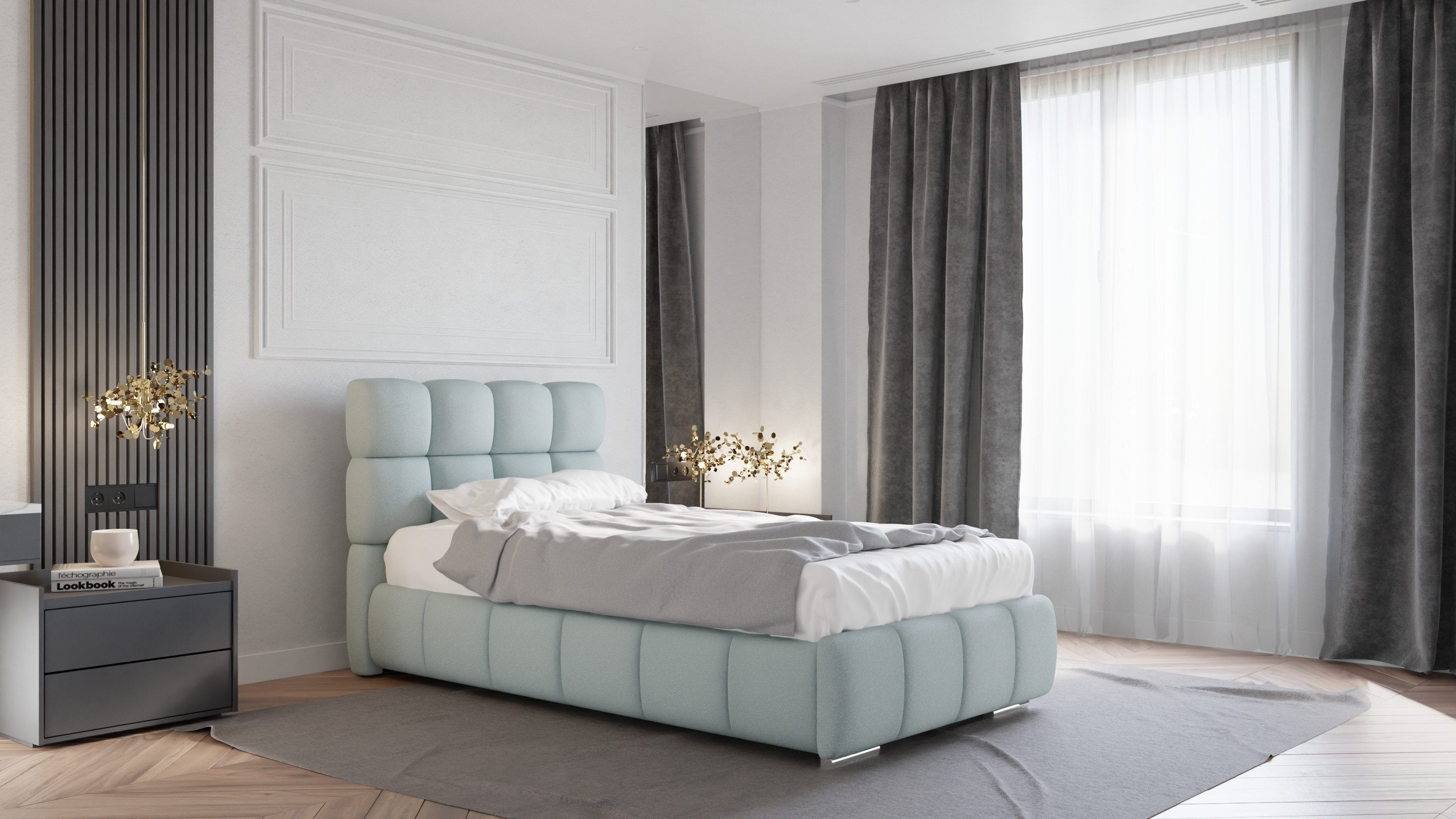 PANDA MÖBEL GmbH Polsterbett BLISS Luxus-Bett günstig online kaufen