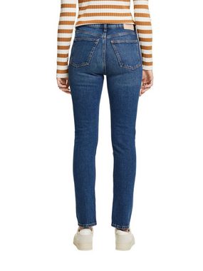Esprit Slim-fit-Jeans Schmal geschnittene Jeans mit hohem Bund