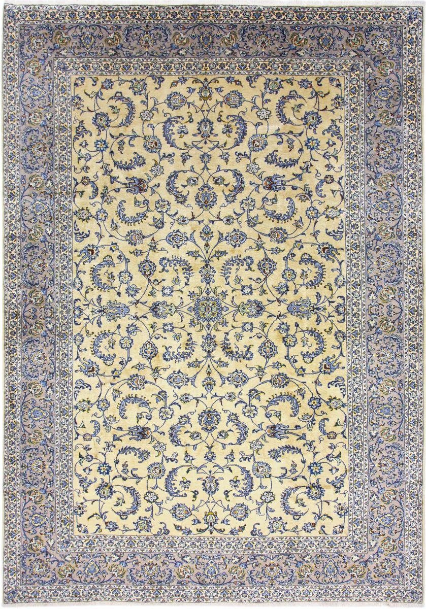 Orientteppich Keshan 261x367 Handgeknüpfter Orientteppich / Perserteppich, Nain Trading, rechteckig, Höhe: 12 mm