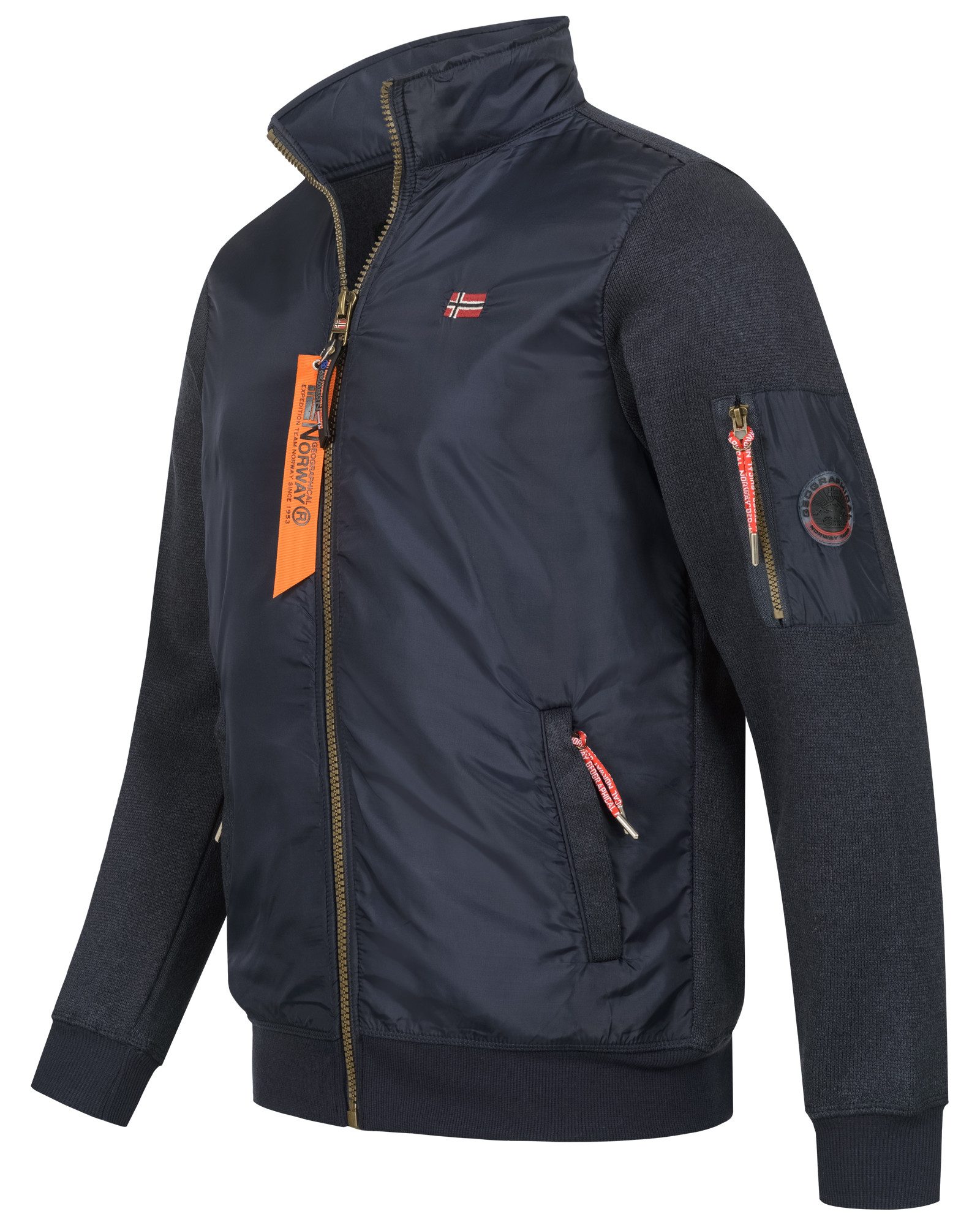 Geographical Norway Steppjacke Herren Herbst Winter Blouson Strickfleece MI günstig online kaufen