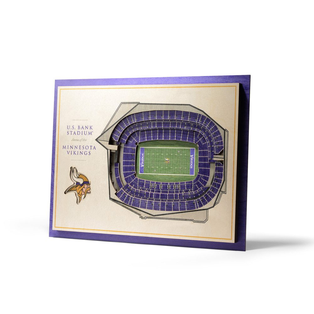 Minnesota Vikings Minnesota Vikings 5-Layer 3D Stadium View