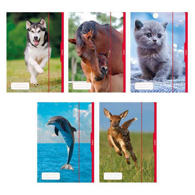 Herlitz Organisationsmappe 5 verschiedene Herlitz Tier-Sammelmappen / DIN A3