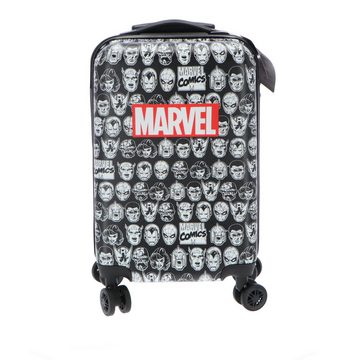 MARVEL Trolley Marvel Avengers 2tlg Set Trolley Koffer plus Trinkflasche 850 ml, 4 Rollen