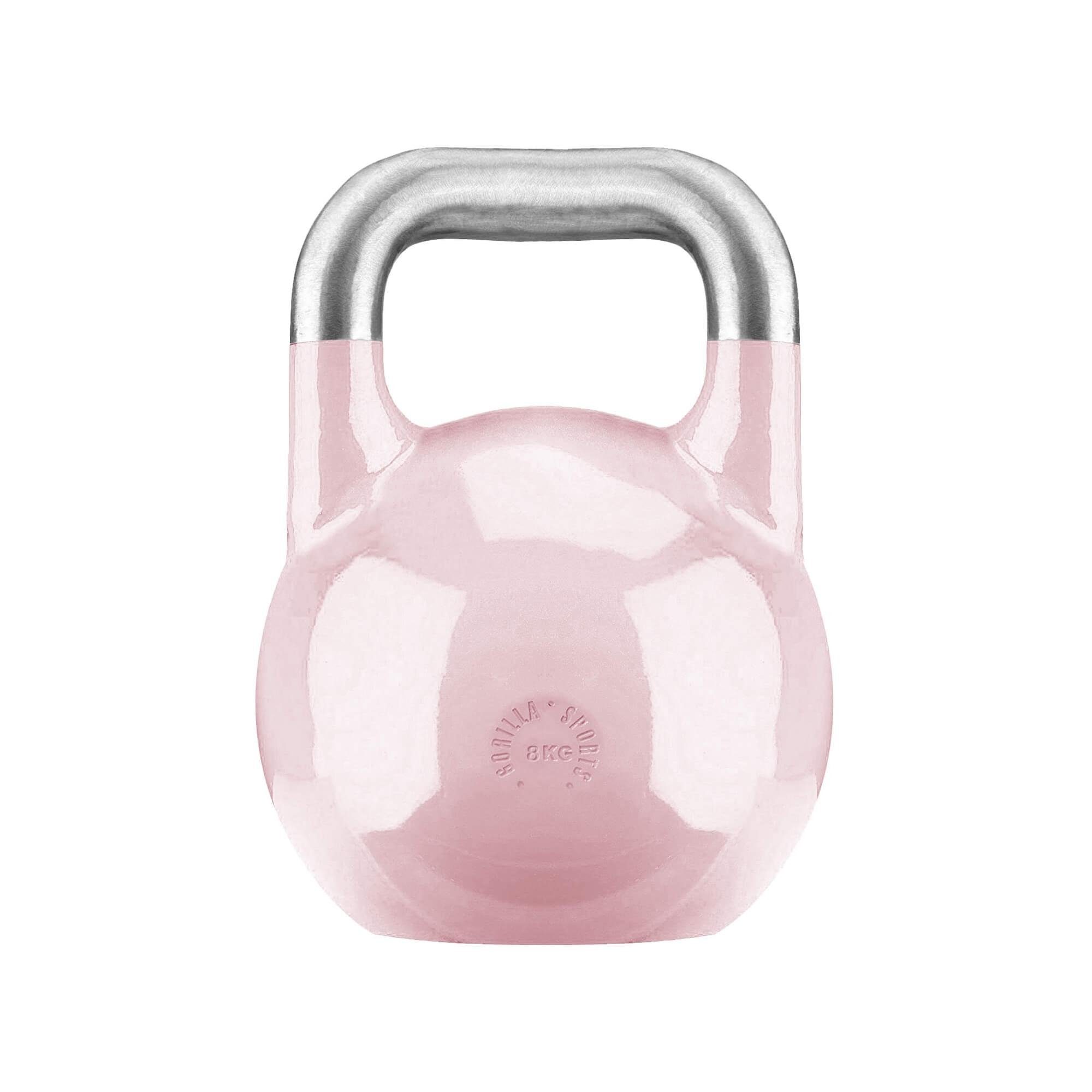 GORILLA SPORTS Kettlebell Gewicht 8 bis 36 kg, Bodenschonende, aus Massivstahlguss, Kugelhantel, Competition Kugelgewicht, Profi Schwunghantel, für Krafttraining, Gym