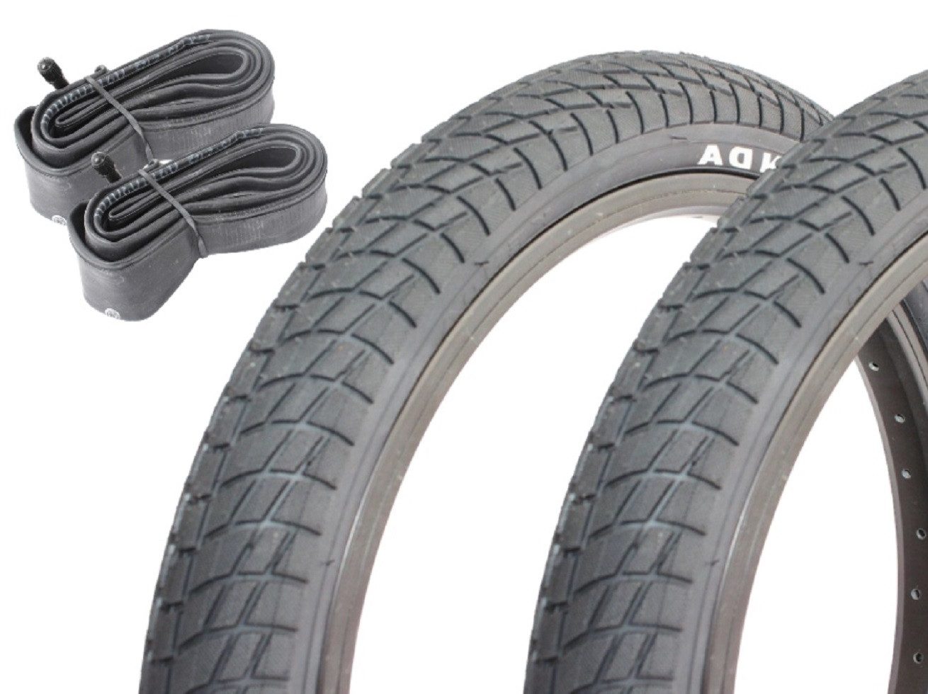 KHEbikes Fahrradreifen BMX Reifen Set KENDA 18 Zoll x 2,25 inkl AV Schlauch, BMX KHEbikes