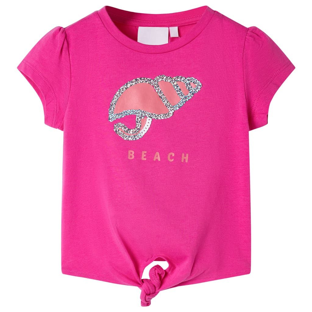 T-Shirt Kinder-T-Shirt Dunkelrosa 116