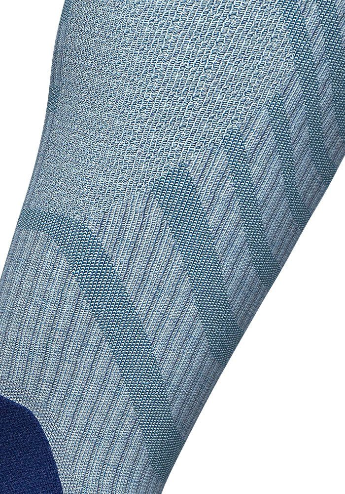 Bauerfeind Sportsocken Merino Compression blue/L mit Socks Kompression Outdoor sky