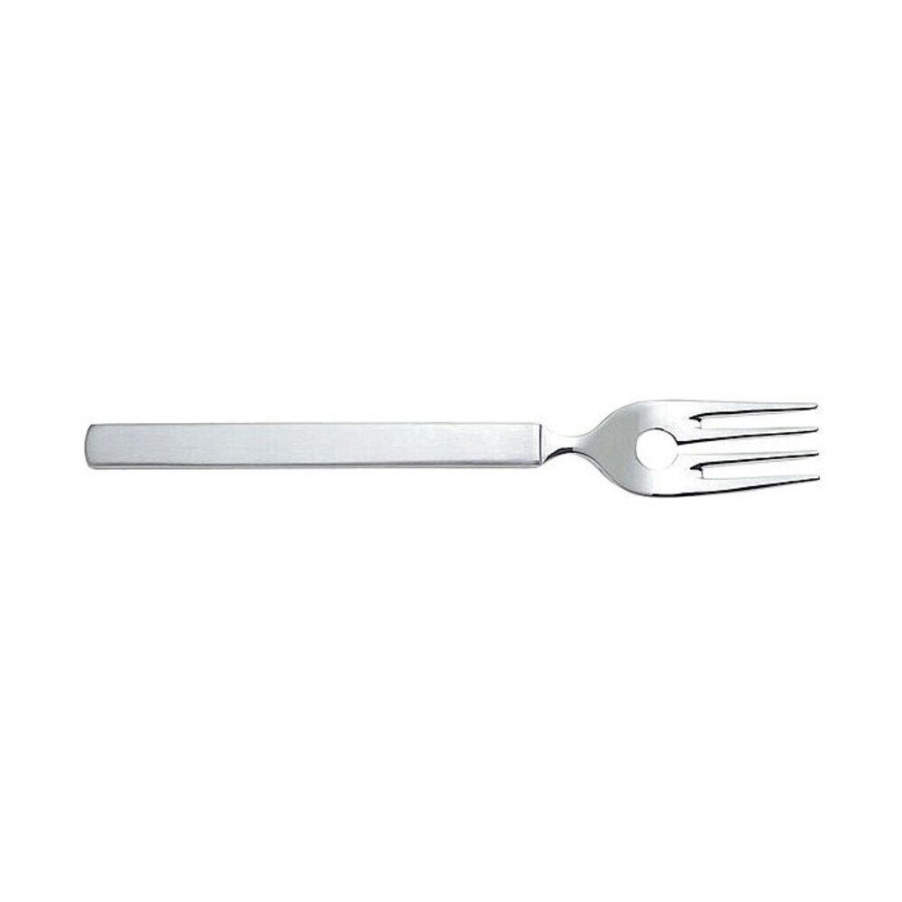 Alessi Geschirr-Set Fischgabel Edelstahl Dry mattierter Griff, Edelstahl 18-10