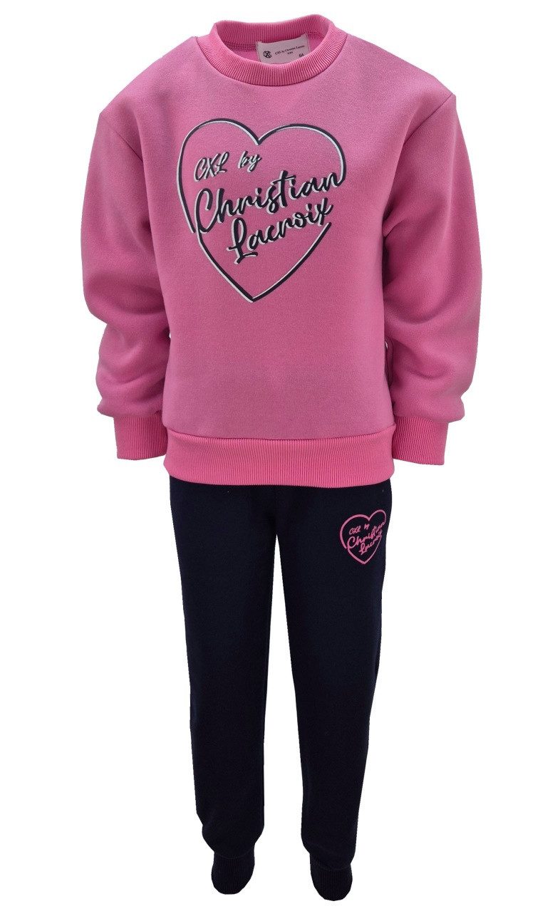 Girls Fashion Sweatanzug Freizeitset mit Weste, Kapuzen Jacke, Sweatshirt + Jogginghose, MF159