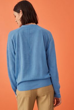 Next V-Ausschnitt-Pullover Pullover mit V-Ausschnitt und Ribdetail (1-tlg)