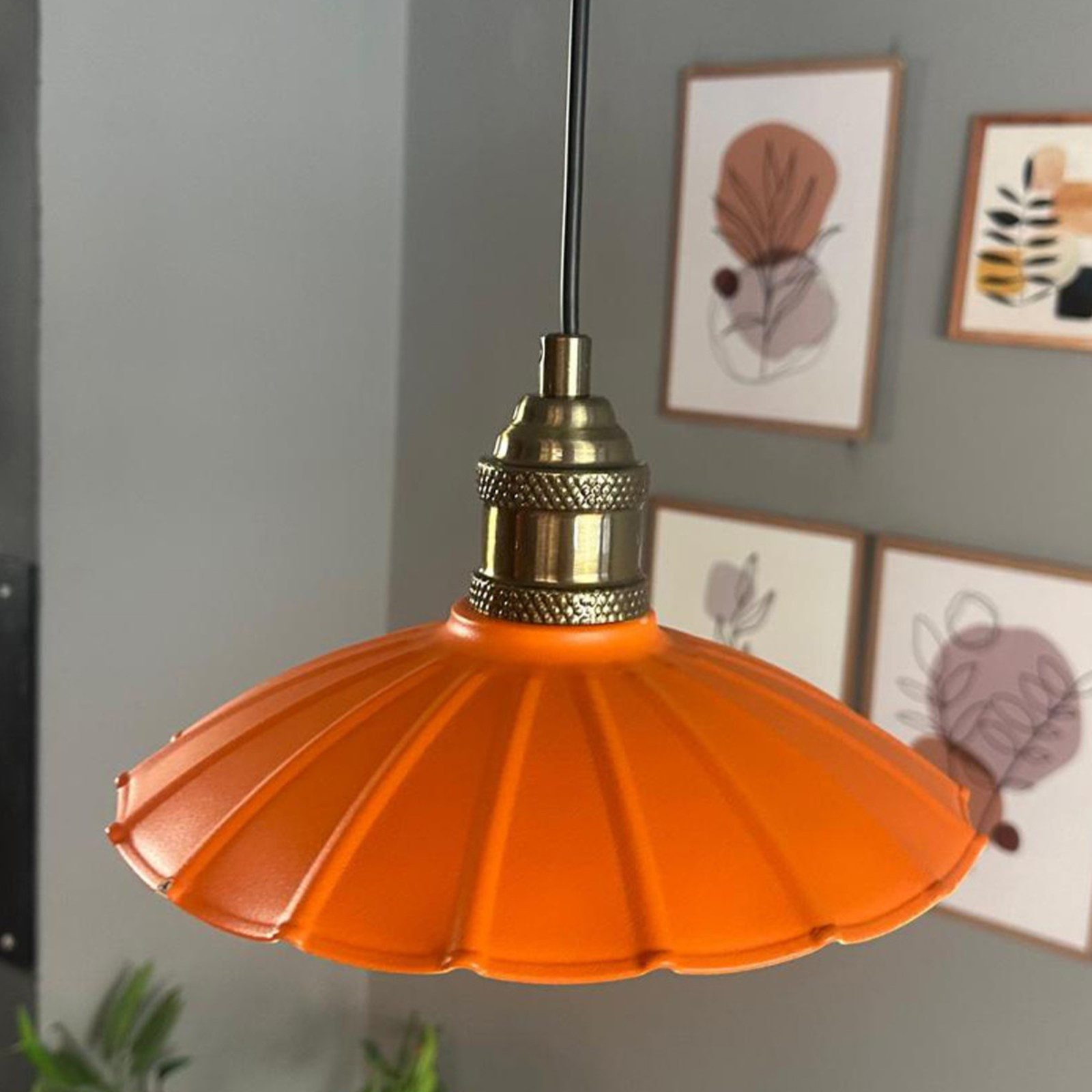 Bamyum Pendelleuchte Pendelleuchte Risso Metall Ø25cm, Modern Hängelampe, ohne Leuchtmittel
