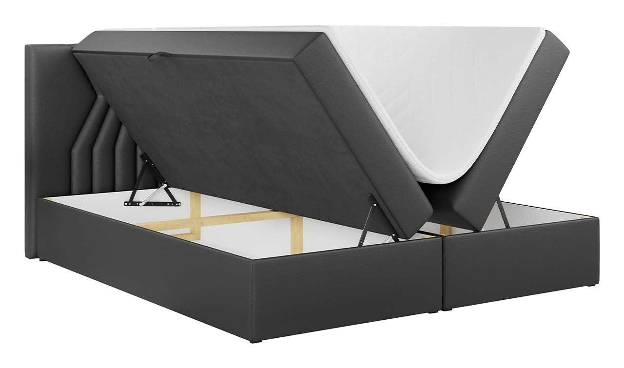 MKS MÖBEL Boxspringbett STELLE 2, Praktisch Modern Schlafzimmer, Multipocket-Matratze, Doppelbett, für
