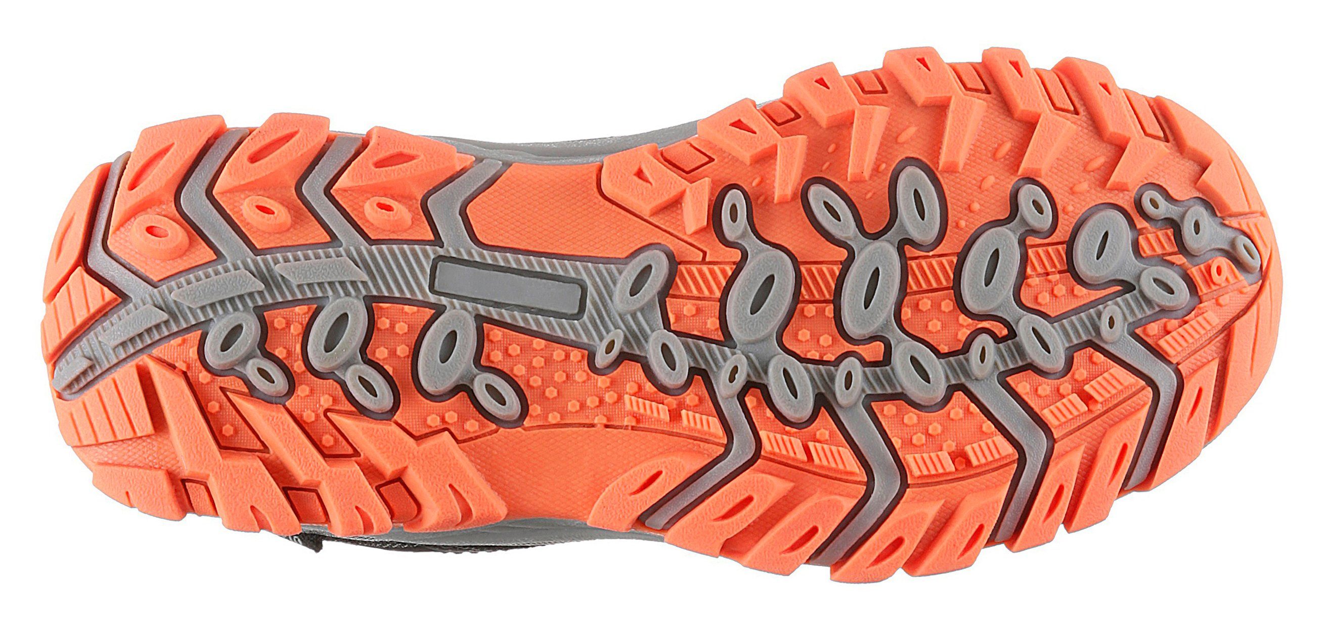 dunkelblau-schwarz-orange Slip-On mit Gerli Schnellverschluss Sneaker Dockers by