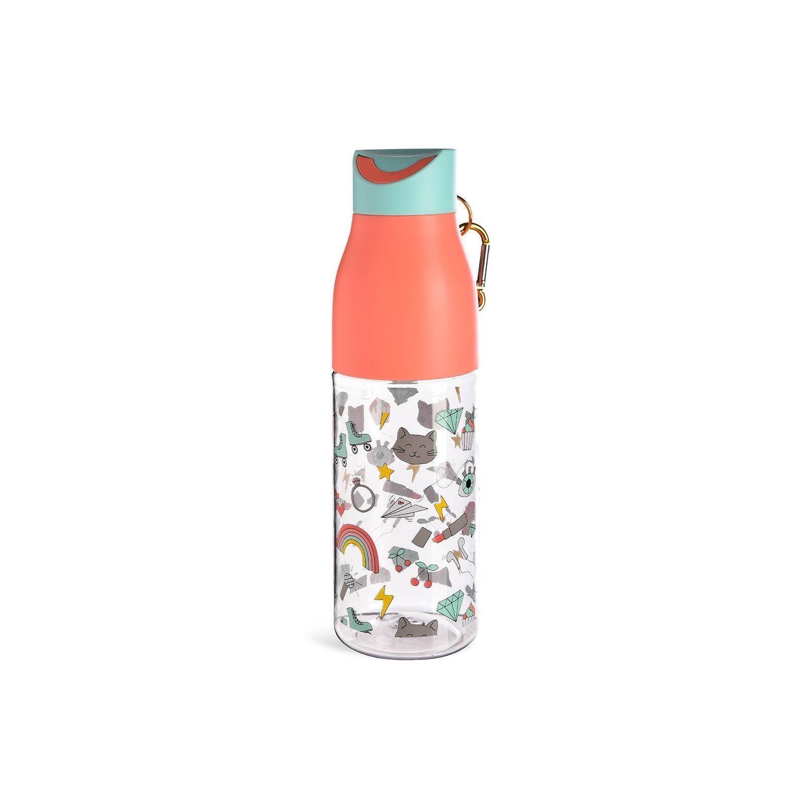 Depot Isolierflasche Trinkflasche Girl, aus Edelstahl, Kunststoff,  Polypropylen, H 25 Zentimeter