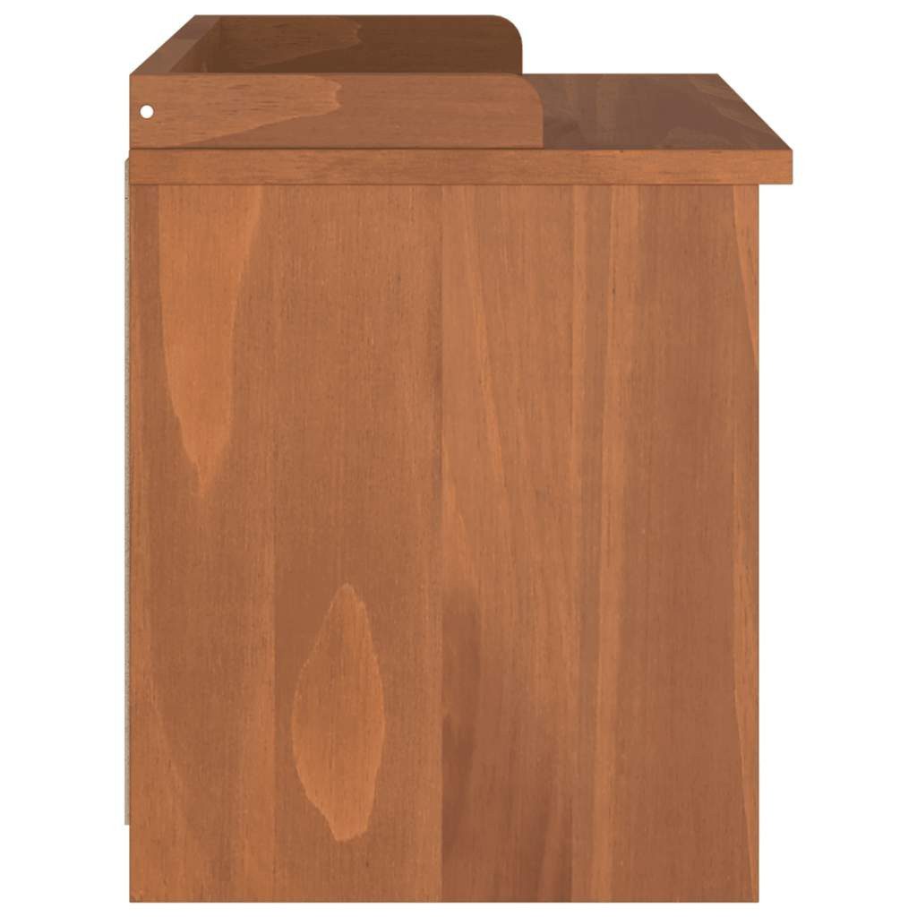 vidaXL Sitzbank Flurbank SANDNES 87x40x50 cm Massivholz Kiefer