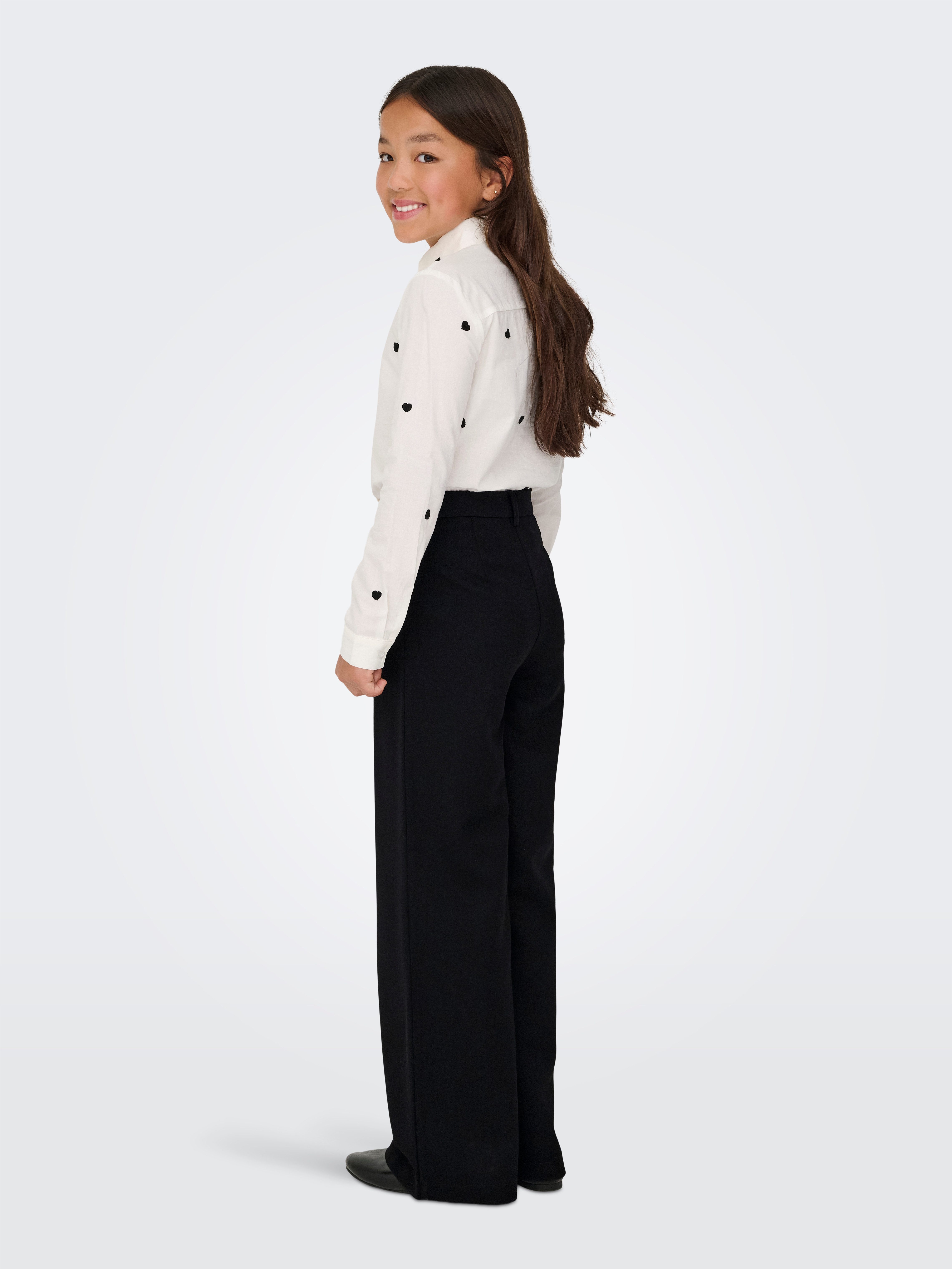 KIDS ONLY Palazzohose KOGHATTIE-ZAL LIFE LC WIDE PANT TLR NOOS aus Polyester, Viskose und Elasthan, Relaxed Fit, mit Eingrifftaschen