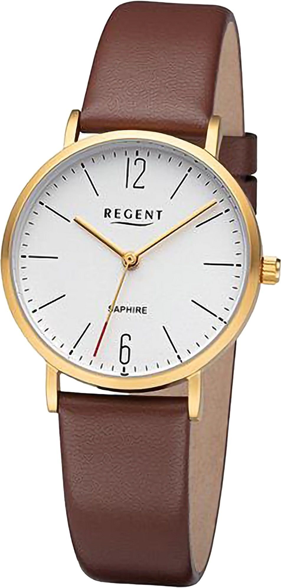 Quarzuhr Regent Damen Armbanduhr Analog