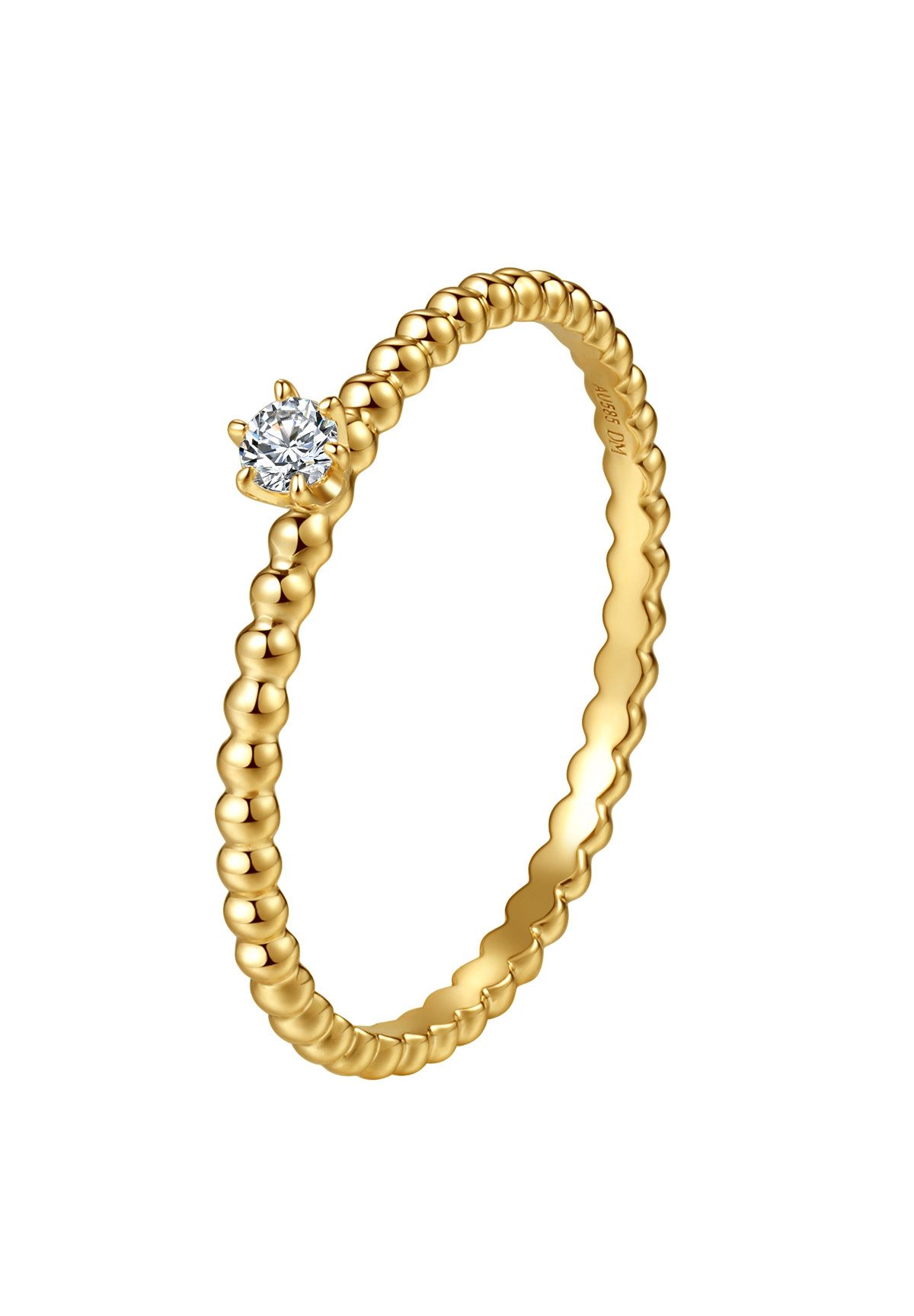 Dear Me Fingerring mit Diamant Gold günstig online kaufen