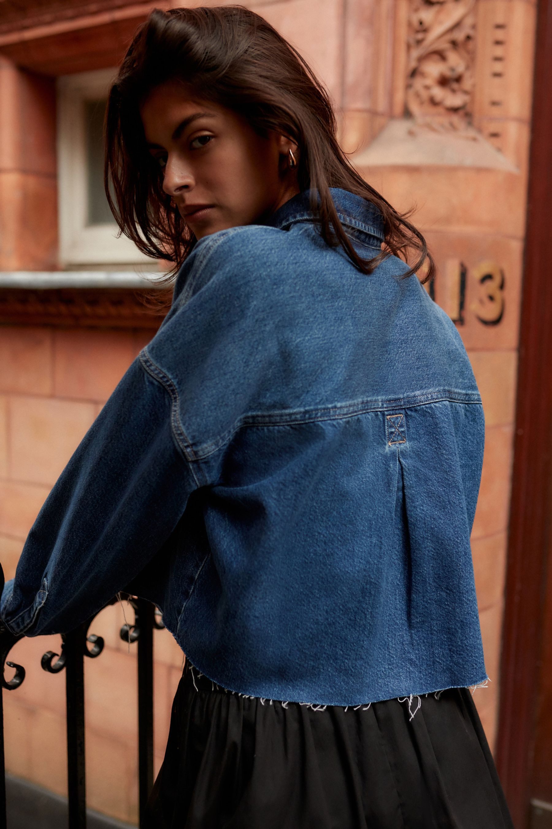 Next Jeanshemd Verkürzte Jeansjacke (1-tlg) günstig online kaufen