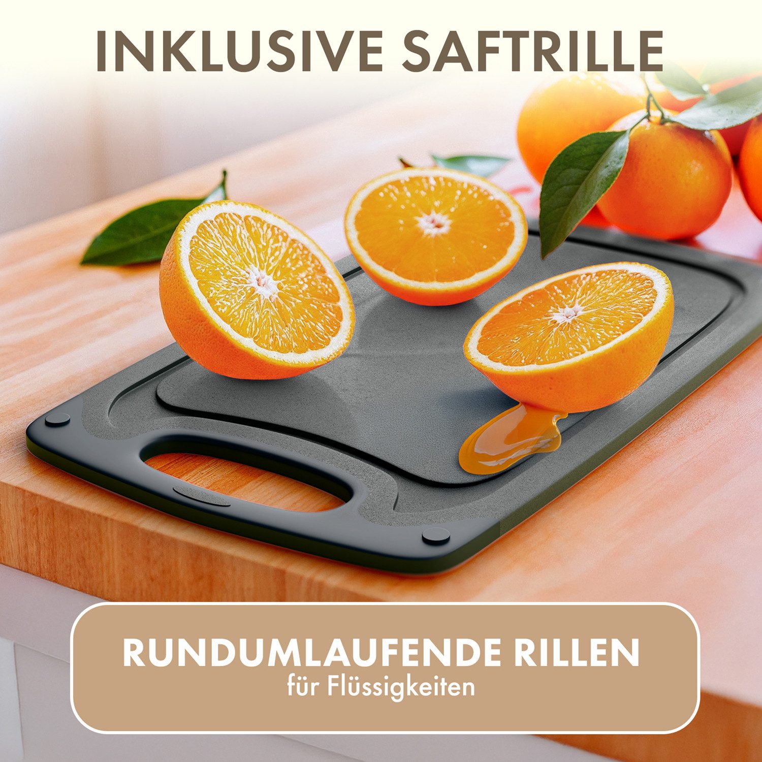 Blumtal Frühstücksbrett Blumtal Frühstücksbrettchen Kunststoff 25x15 im Set spülmaschinenfest, Kunststoff, (6-St) – Bild 5 von 5