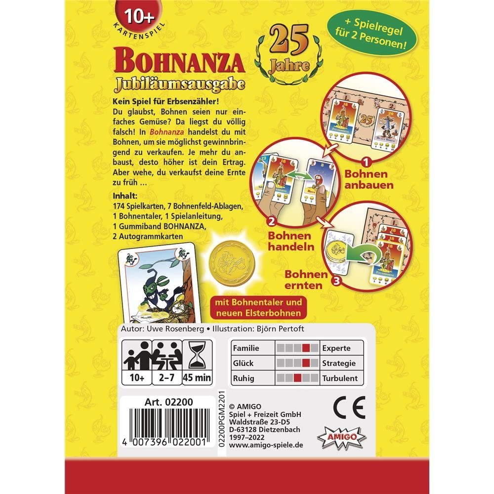 Jahre Bohnensorten Spiel, weiteren Kartenspiel Bohnanza AMIGO 25 3 mit Edition,
