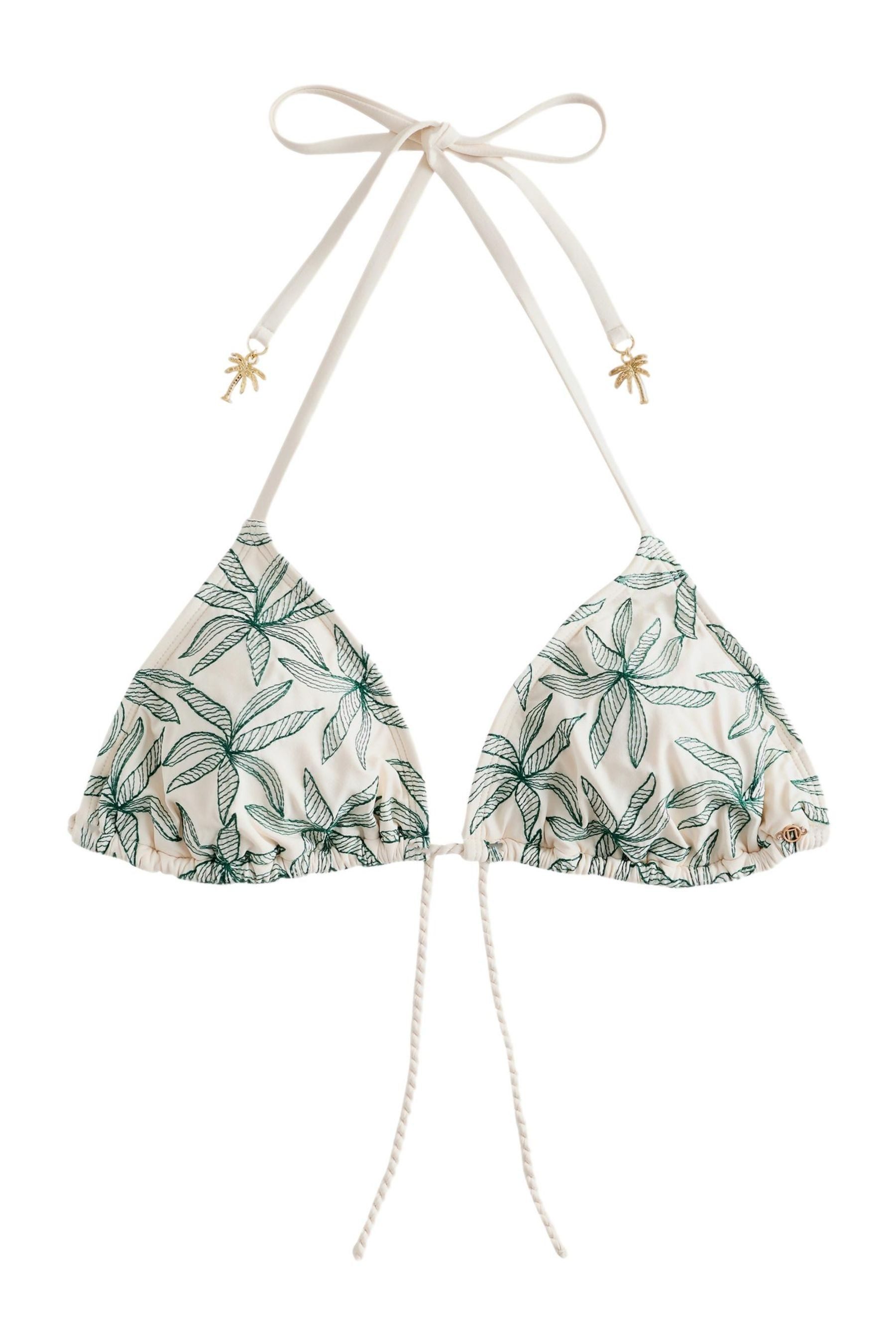 Triangel-Bikini-Top Triangel-Bikinioberteil mit Verzierung